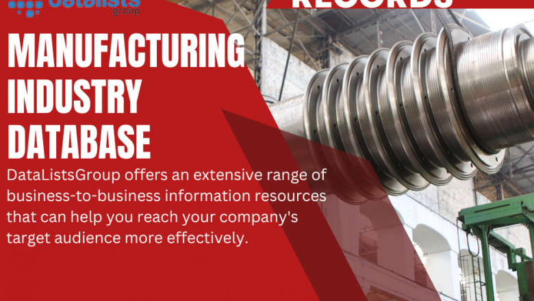Manufacturing Industry Email List for start-up
