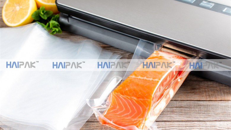 What is the barrier property of vacuum freezer bags?