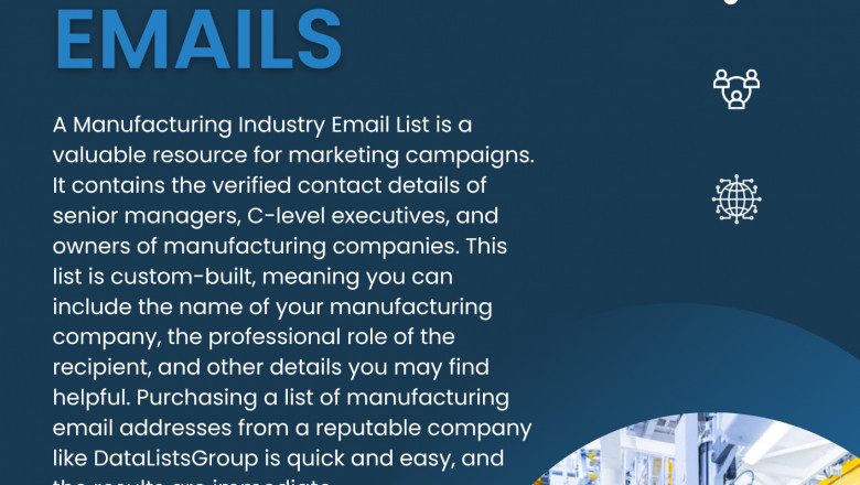 how to get Manufacturing Industry email list