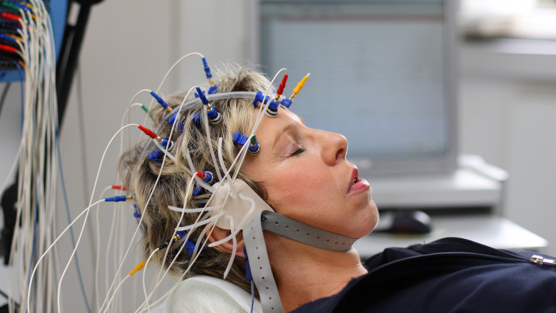 Using electroencephalography (EEG) devices, you can measure and record electrical activity in the brain.